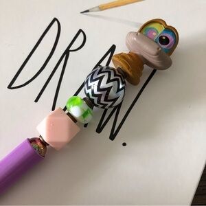 Disney Doorables: The Jungle Book: Kaa handmade beaded pen